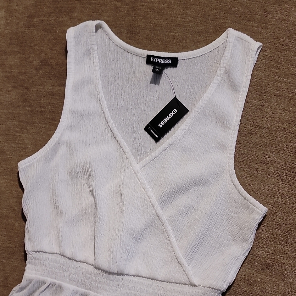 Express White Wrap Top - Picture 5 of 13